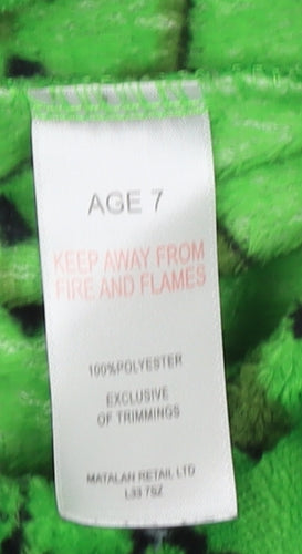 Minecraft Boys Green Fleece Pyjama Pants Age 7
