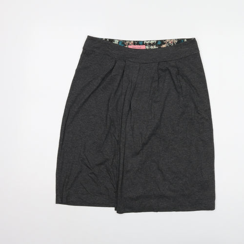 White Stuff Women's Grey Knee Length Pencil Skirt Size 10