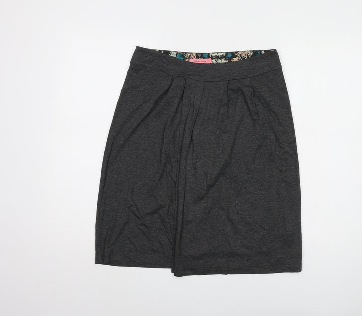 White Stuff Women's Grey Knee Length Pencil Skirt Size 10