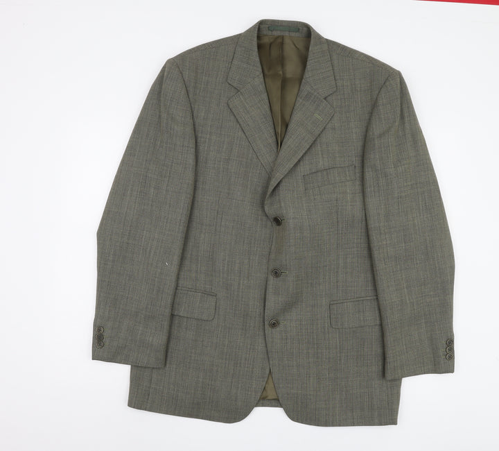 Magee Men's Grey Blazer 42R Check Tweed Classic Formal