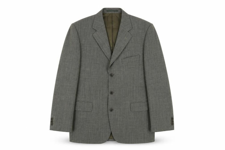 Magee Men's Grey Blazer 42R Check Tweed Classic Formal
