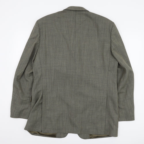 Magee Men's Grey Blazer 42R Check Tweed Classic Formal
