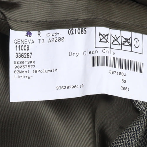 Magee Men's Grey Blazer 42R Check Tweed Classic Formal