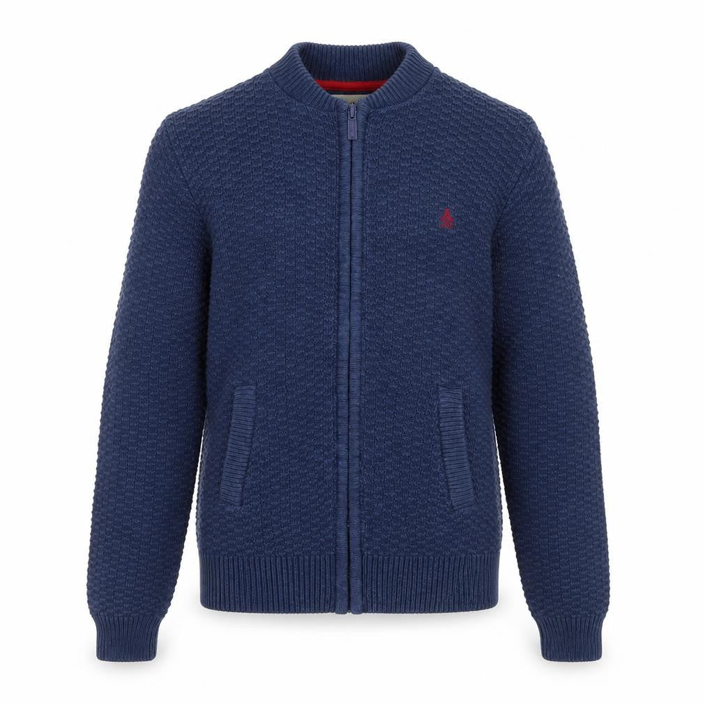 Original Penguin Boys Blue Full Zip Jumper Size 12-13Y