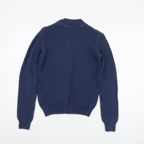 Original Penguin Boys Blue Full Zip Jumper Size 12-13Y