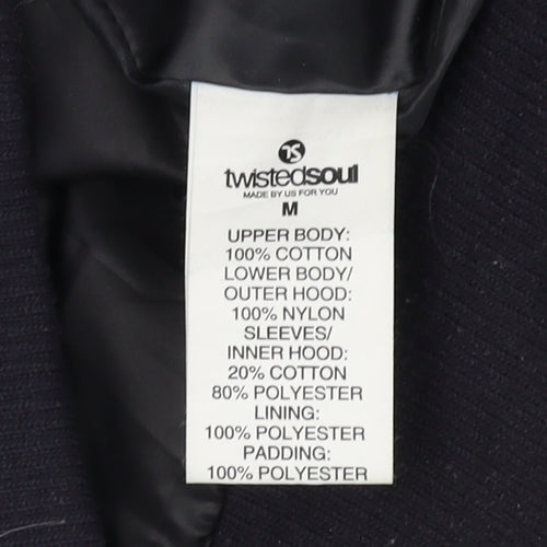 Twistedsoul Men's Quilted Hooded Jacket M