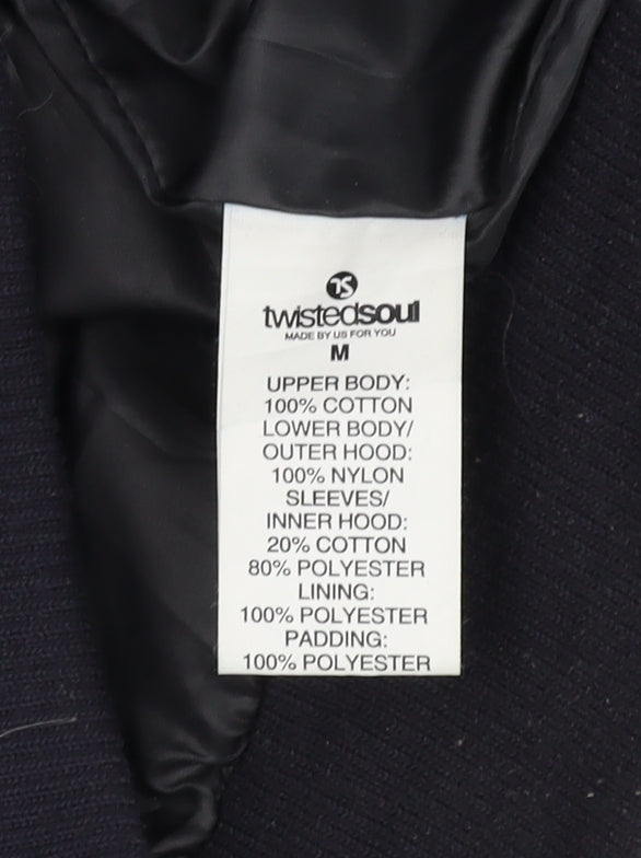 Twistedsoul Men's Quilted Hooded Jacket M