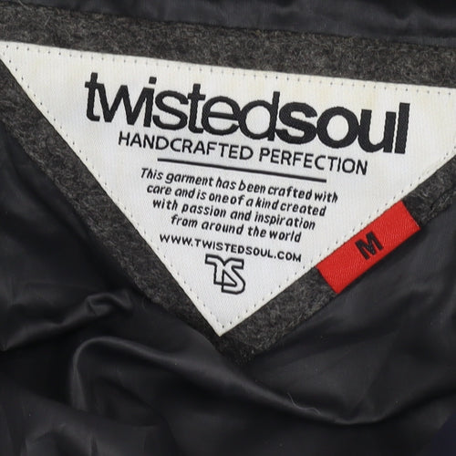 Twistedsoul Men's Quilted Hooded Jacket M