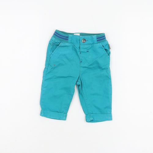 Baker by Ted Baker Blue Khakis 3-6 Months Unisex Cotton Trousers