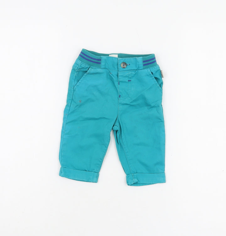 Baker by Ted Baker Blue Khakis 3-6 Months Unisex Cotton Trousers