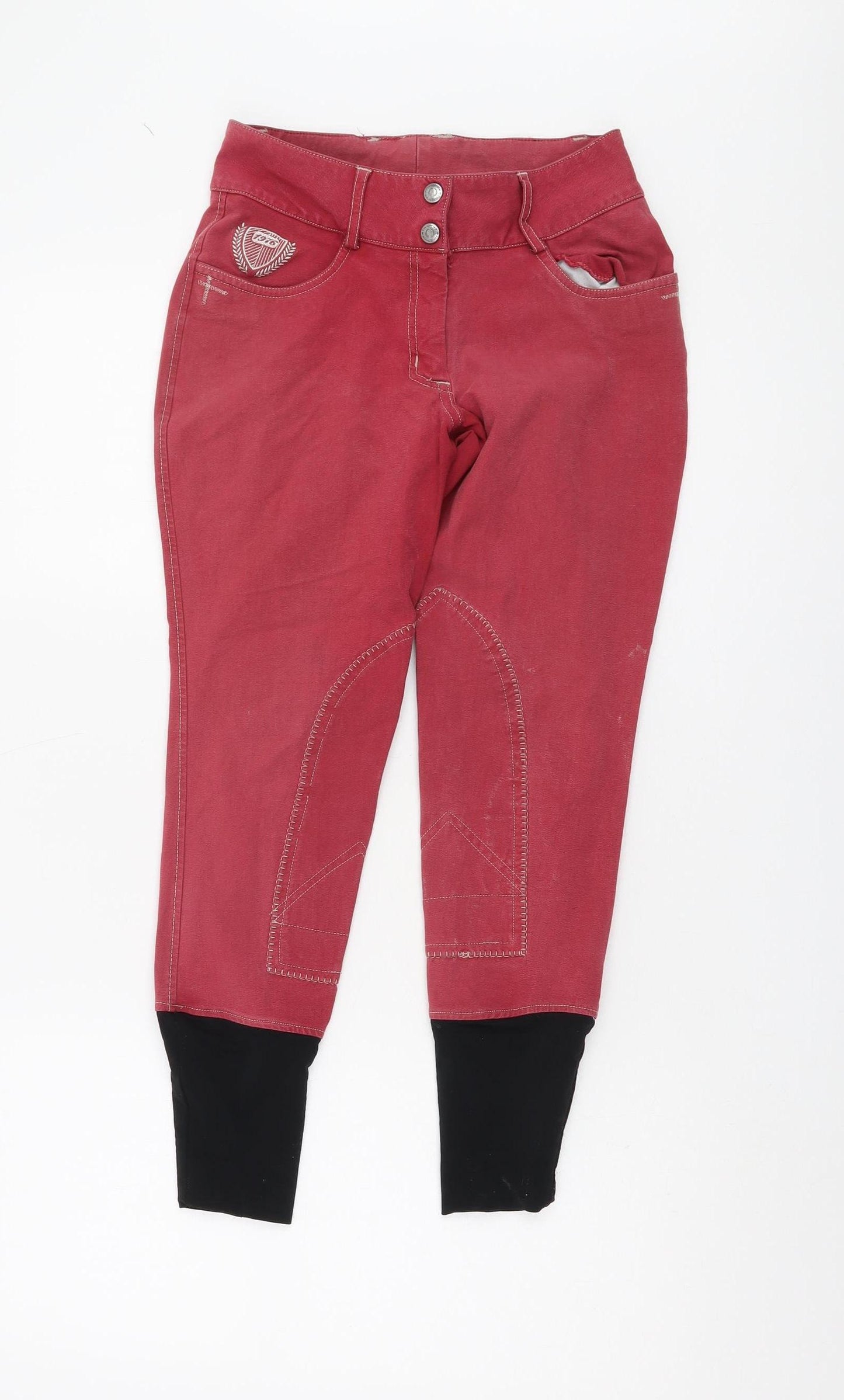 Fouganza Women's Red Jegging Size 8 Slim Fit