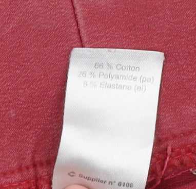 Fouganza Women's Red Jegging Size 8 Slim Fit