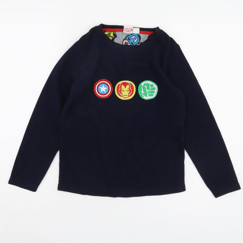 Marvel Boys Blue Superhero Pyjama Top 9-10 Years Fleece