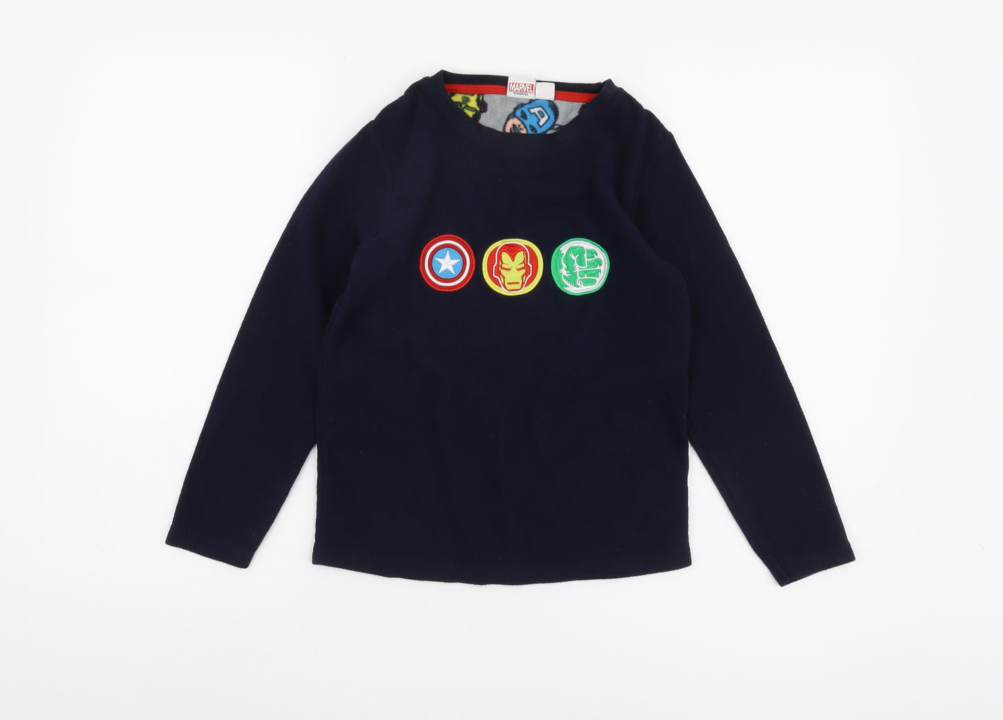 Marvel Boys Blue Superhero Pyjama Top 9-10 Years Fleece