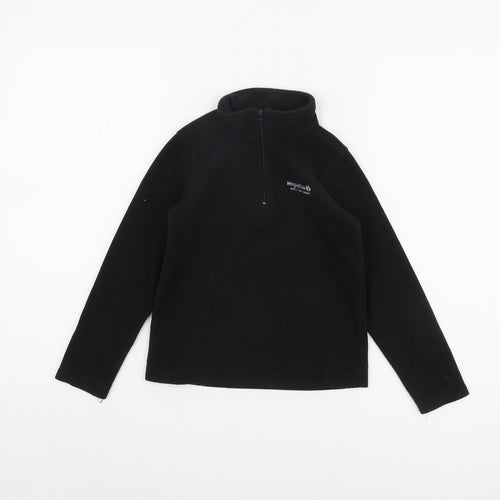 Regatta Boys Black 5-6 Yrs 1/2 Zip Sweatshirt