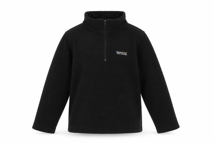 Regatta Boys Black 5-6 Yrs 1/2 Zip Sweatshirt