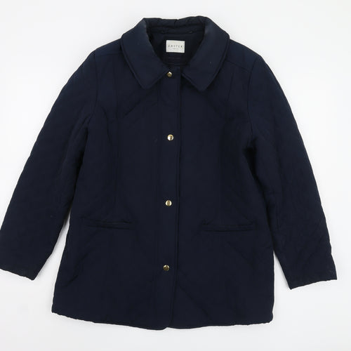 Eastex Women's Blue Quilted Jacket, Size 12, Elegant & Casual