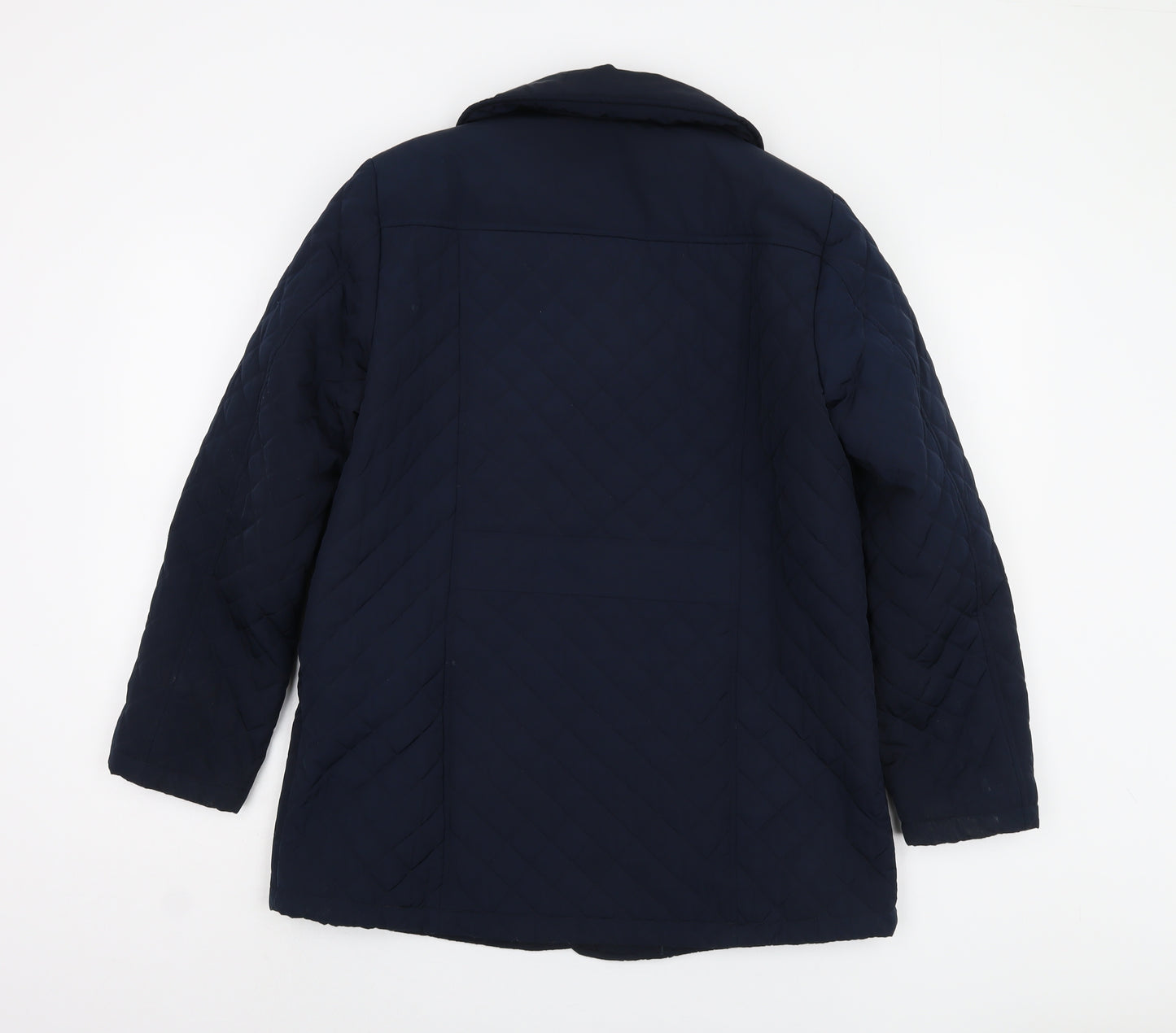 Eastex Women's Blue Quilted Jacket, Size 12, Elegant & Casual