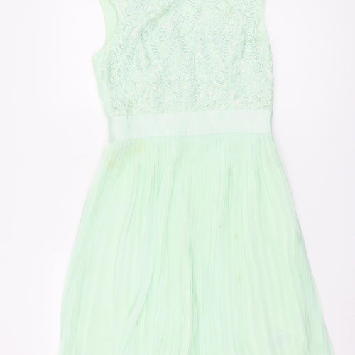 Ted Baker Women's Green Fit & Flare Dress Size 6
