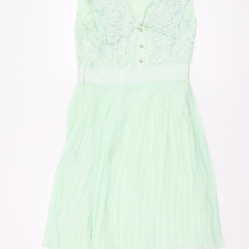 Ted Baker Women's Green Fit & Flare Dress Size 6