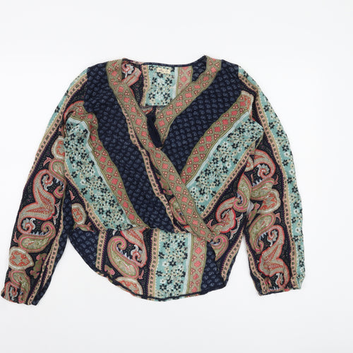 Hollister Women's Multicoloured XS Wrap Blouse