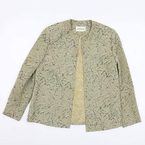 Eastex Women's Beige Floral Jacket, UK 10, Regular Fit