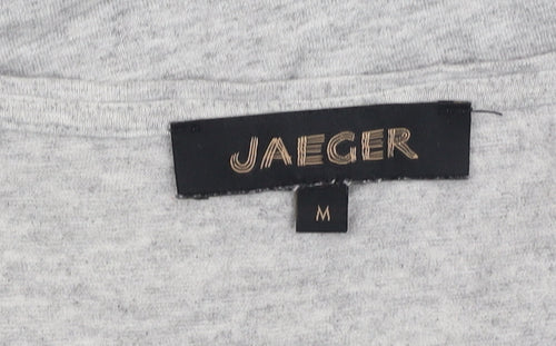 Jaeger Women's Medium Grey Cotton Tank Top, USA Theme