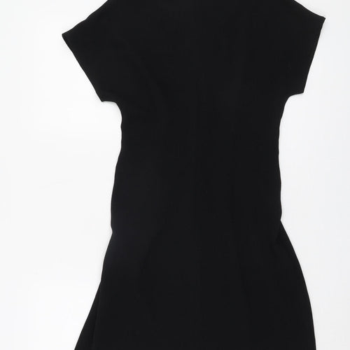 Asos Women's Black Dress, Size 6, Short Sleeve, Elegant
