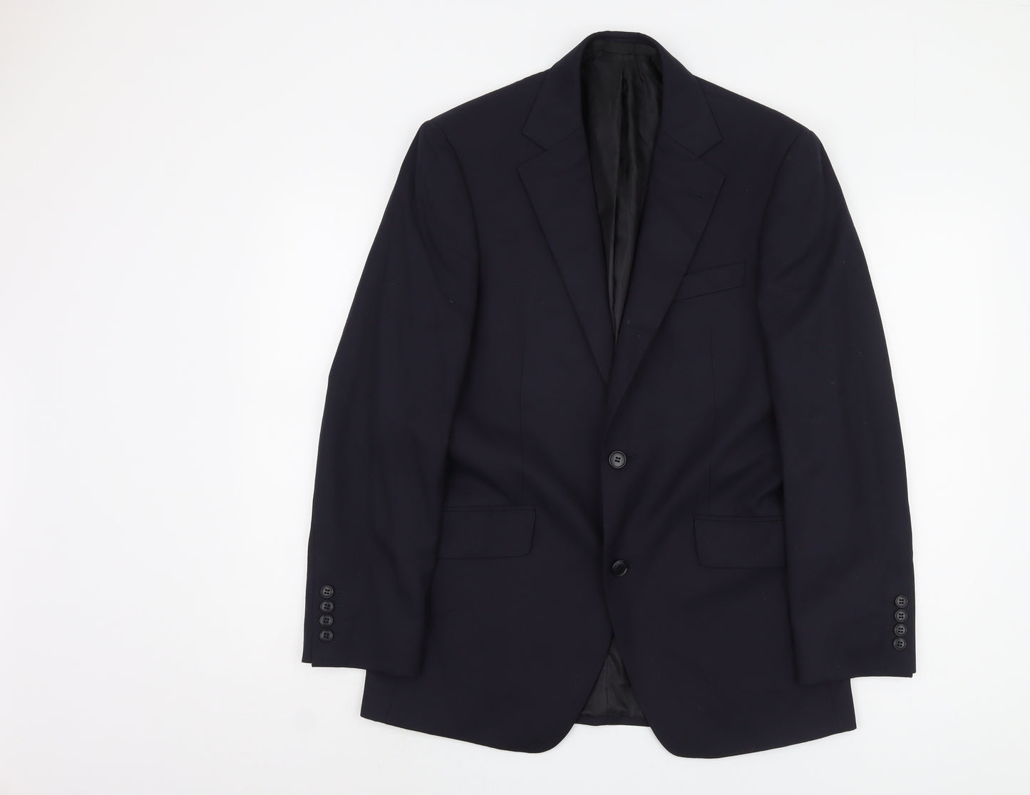Dehavilland Men's Black Blazer, Medium, Regular Fit