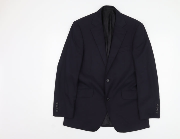 Dehavilland Men's Black Blazer, Medium, Regular Fit