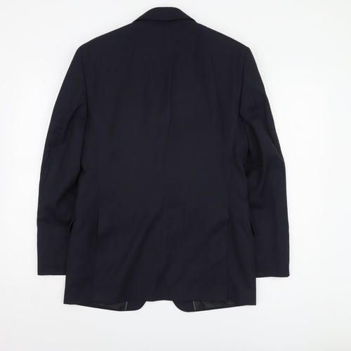 Dehavilland Men's Black Blazer, Medium, Regular Fit