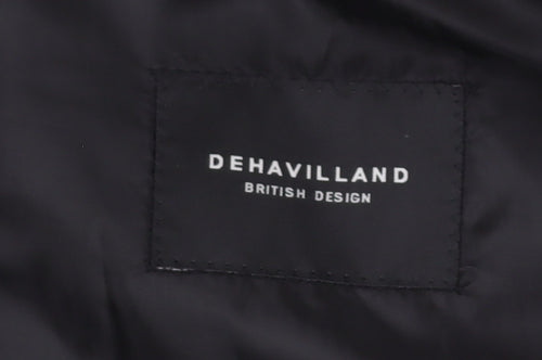 Dehavilland Men's Black Blazer, Medium, Regular Fit