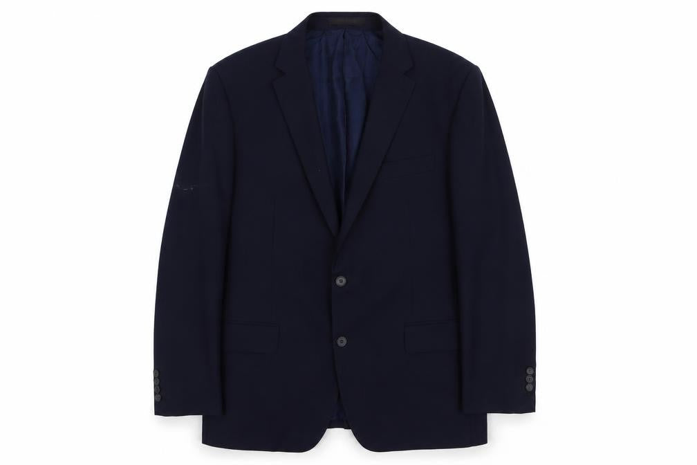 Front view of Jeff Banks Men's Blue Blazer 44R Regular Fit