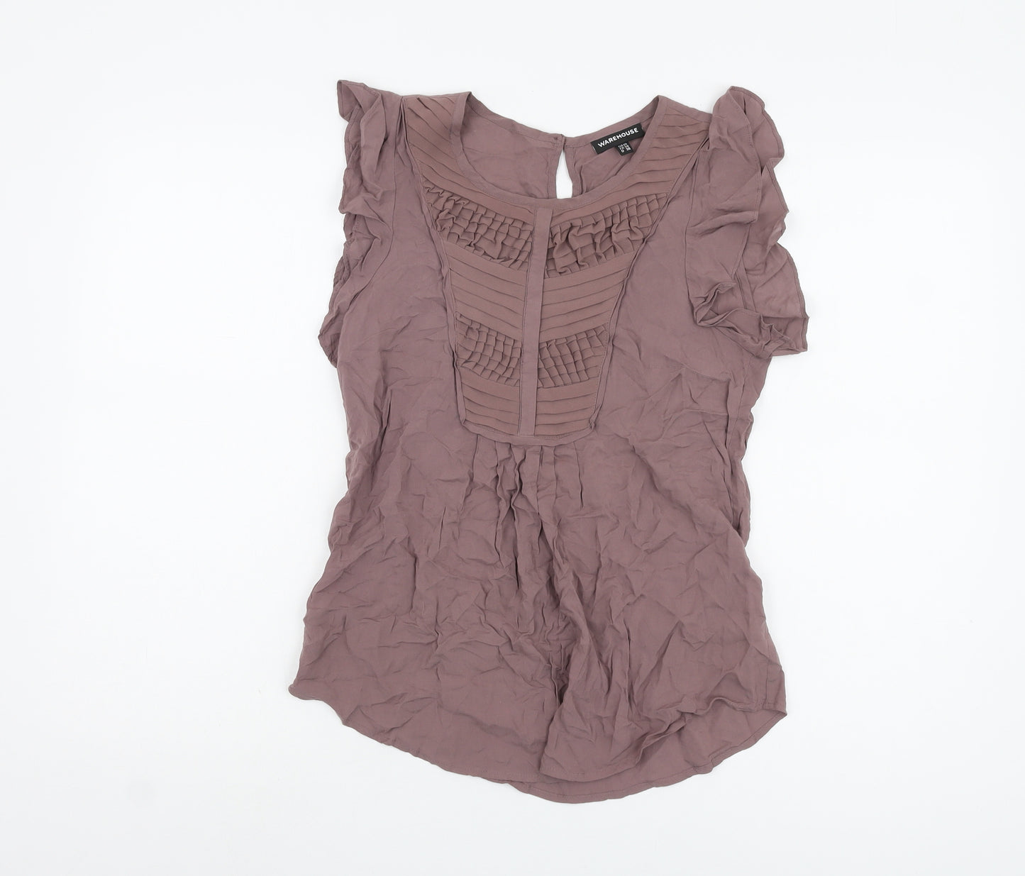 Warehouse Women's Purple Sleeveless Blouse Size 10
