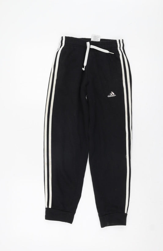 Adidas Boys Black Jogger Pants, 9-10 Years, Sports Style
