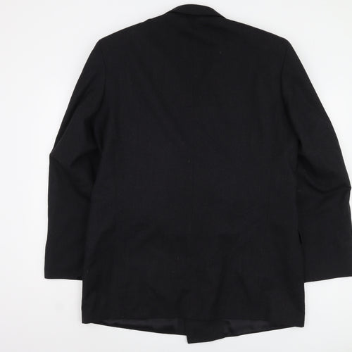 Marks and Spencer Men's Black Wool Blazer 42L