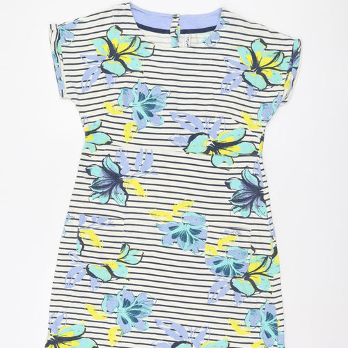 Weird Fish Women's Blue Floral Dress Size 12