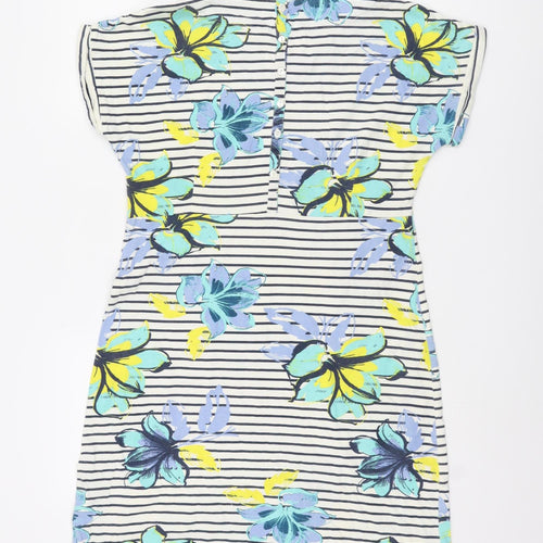 Weird Fish Women's Blue Floral Dress Size 12