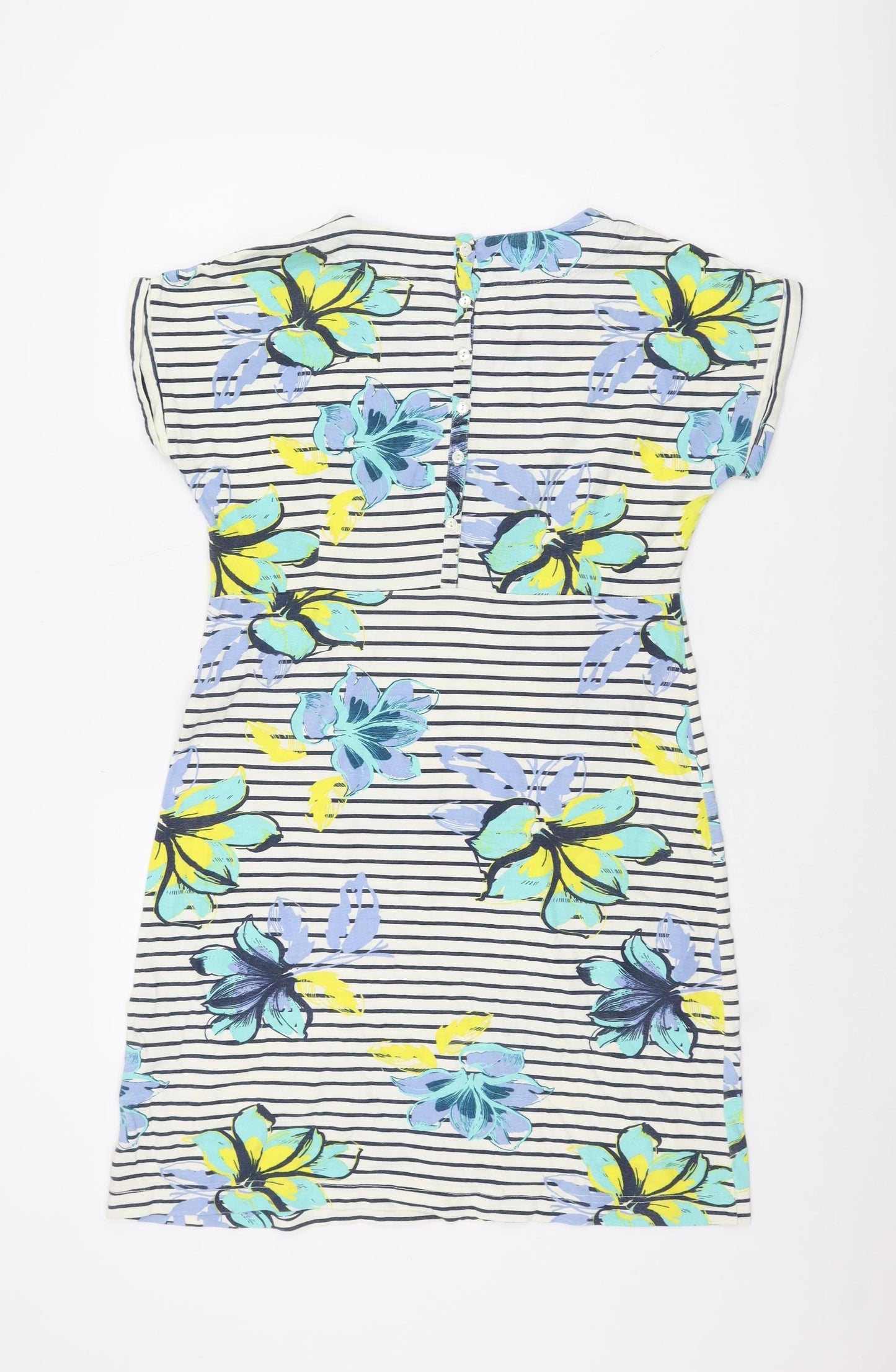 Weird Fish Women's Blue Floral Dress Size 12