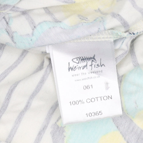 Weird Fish Women's Blue Floral Dress Size 12