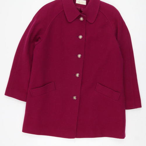Eastex Women's Red Wool Overcoat Size 12 Vintage