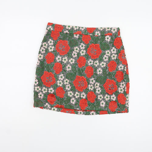 Topshop Women's Floral Mini Skirt UK 12