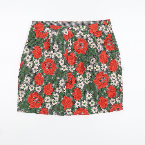 Topshop Women's Floral Mini Skirt UK 12