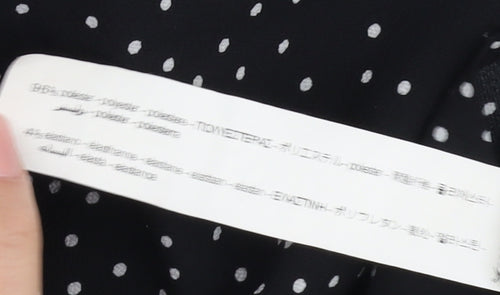 Zara Women's Black Polka Dot Midi Pencil Skirt XS