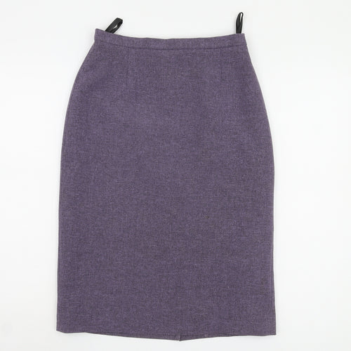 BHS Women's Purple Pencil Skirt, Size 10