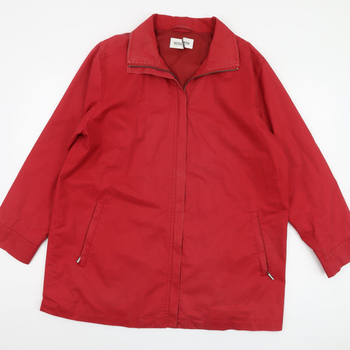 Windsmoor Women's Red Cotton Jacket Size 12