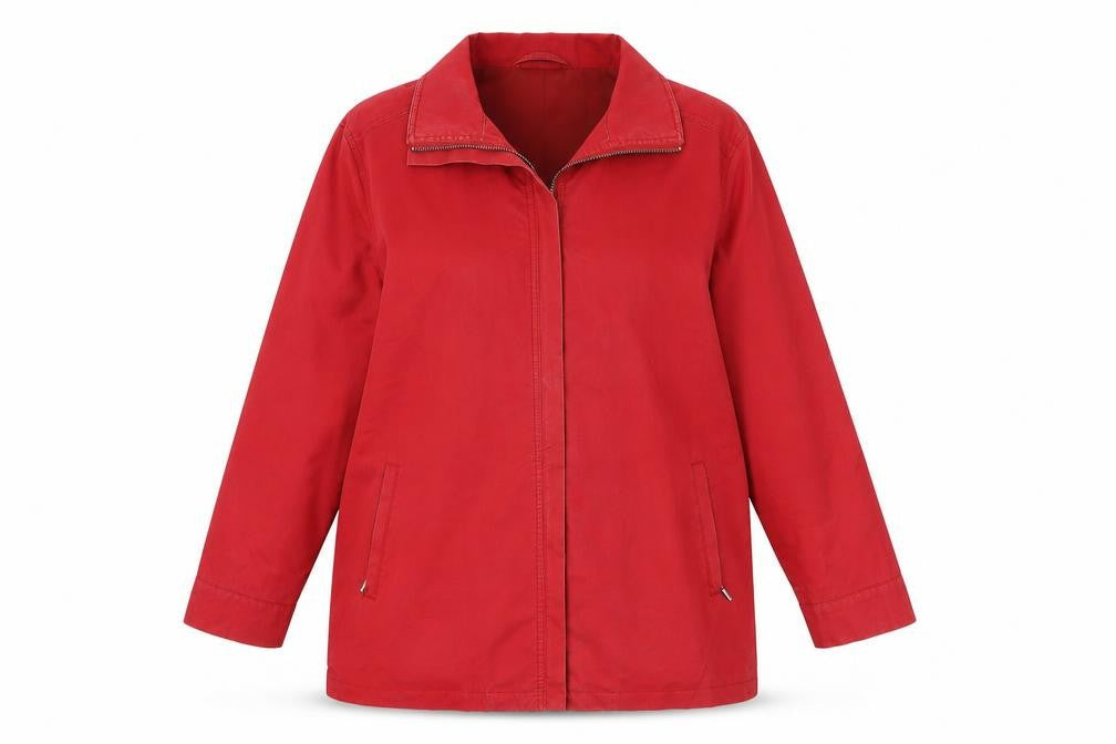 Front view of Windsmoor Women's Red Cotton Jacket, size 12