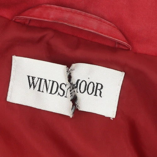Windsmoor Women's Red Cotton Jacket Size 12