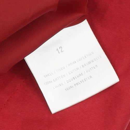 Windsmoor Women's Red Cotton Jacket Size 12
