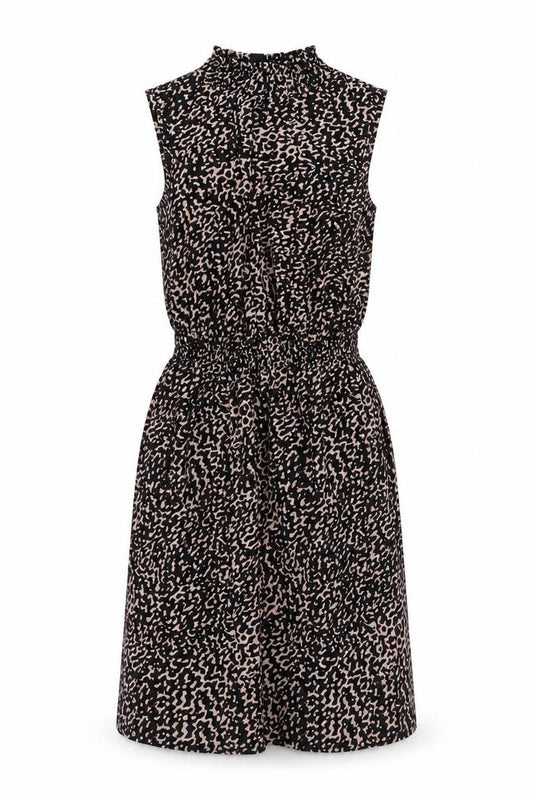Front view of New Look Women's Multicoloured Animal Print Dress
